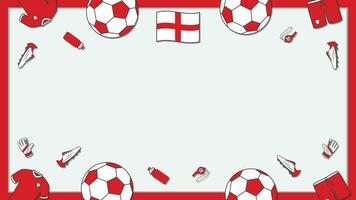 futebol fundo Projeto modelo. futebol desenho animado vetor ilustração. campeonato dentro Inglaterra