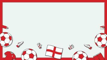 futebol fundo Projeto modelo. futebol desenho animado vetor ilustração. futebol dentro Inglaterra