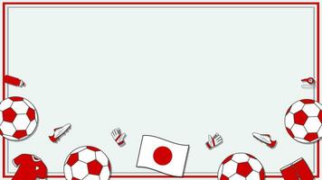 futebol fundo Projeto modelo. futebol desenho animado vetor ilustração. futebol dentro Japão