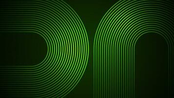 Sombrio verde simples abstrato fundo com linhas dentro uma curvado estilo geométrico estilo Como a a Principal elemento. vetor