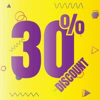 30 por cento desconto acordo placa ícone, 30 por cento especial oferta desconto vetor, 30 por cento venda preço redução oferta projeto, Sexta-feira compras venda desconto percentagem ícone Projeto vetor