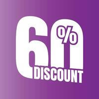 60. por cento desconto acordo placa ícone, 60. por cento especial oferta desconto vetor, 60. por cento venda preço redução oferta projeto, Sexta-feira compras venda desconto percentagem ícone Projeto vetor