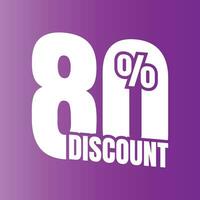 80 por cento desconto acordo placa ícone, 80 por cento especial oferta desconto vetor, 80 por cento venda preço redução oferta projeto, Sexta-feira compras venda desconto percentagem ícone Projeto vetor