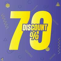 70 por cento desconto acordo placa ícone, 70 por cento especial oferta desconto vetor, 70 por cento venda preço redução oferta projeto, Sexta-feira compras venda desconto percentagem ícone Projeto vetor