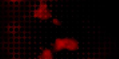 modelo de vetor vermelho escuro com círculos. projeto decorativo abstrato em estilo gradiente com bolhas. padrão para sites.