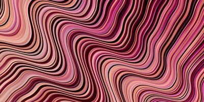 padrão de vetor rosa claro com linhas irônicas. ilustração abstrata colorida com curvas de gradiente. padrão para livretos, folhetos.