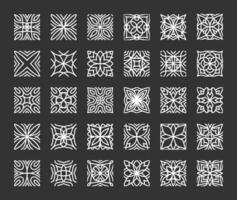geométrico enfeite decorativo elementos vetor coleção