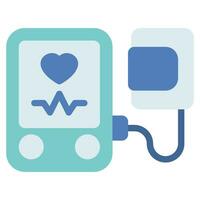 sangue pressão monitor ícone ilustração, para rede, aplicativo, infográfico, etc vetor