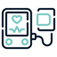 sangue pressão monitor ícone ilustração, para rede, aplicativo, infográfico, etc vetor