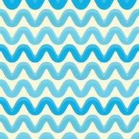 padrão sem emenda de onda. texturas onduladas azuis. mar geométrico vetor
