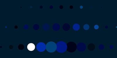 textura vector azul escuro com discos. discos coloridos abstratos em fundo gradiente simples. novo modelo para um brand book.