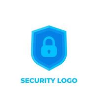 escudo, logotipo de vetor de conceito de segurança