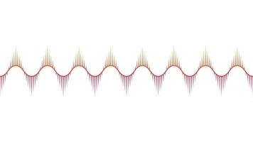 equalizador musical, configurações de som, gráficos digitais de trilha sonora. cronograma financeiro, monitoramento de câmbio, tendências das taxas de câmbio. barra de gráfico horizontal ampla linear. ilustração isolada do vetor do pulso.