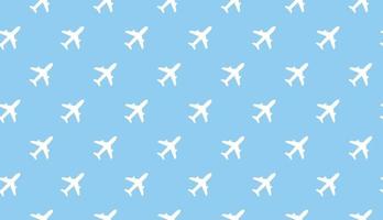 plano de fundo sem emenda do avião. modelo padrão azul e branco de transporte de aeronaves. textura repetível do vetor da aviação.
