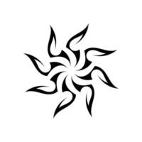 ícone de tatuagem étnica tribal ilustração vetorial logotipo vetor