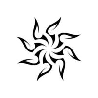 ícone de tatuagem étnica tribal ilustração vetorial logotipo