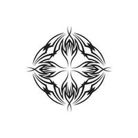 ícone de tatuagem étnica tribal ilustração vetorial logotipo vetor