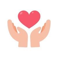 vetor mãos dando corações uns aos outros ajudando os pobres doando itens para instituições de caridade