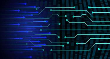 fundo de conceito de tecnologia futura de circuito cibernético vetor