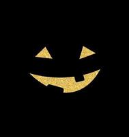 fundo de halloween com ilustração vetorial de sorriso de abóbora vetor