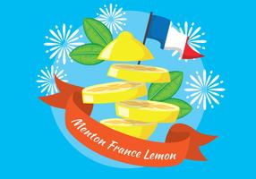 Menton France Lemon Festival Ilustração vetor