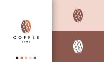 logotipo abstrato do café em formato moderno e exclusivo vetor