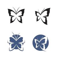 vetor borboleta conceitual simples ícone colorido logotipo vetor animal inseto