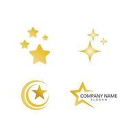 logotipo da estrela dourada vetor