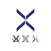 x logotipo e letra x vetor, definir modelo de ícone de logotipo, ilustração, desenho vetorial, gráfico, alfabeto, símbolo, inicial, marca vetor