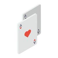 conceitos de jogo de cartas vetor