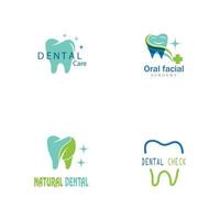 dente dentes dentista odontologia dentária com logotipo de estrelas vetor