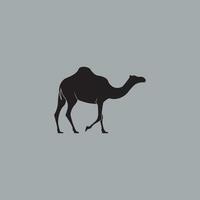 camelo logotipo Projeto dentro Preto cor vetor