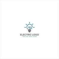 elétrico face combinar logotipo e Novo logotipo conceito vetor