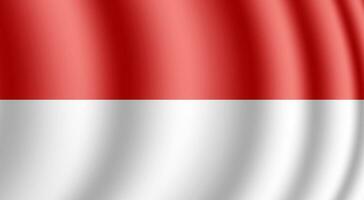 indonésio ondulado bandeira fundo vetor Projeto