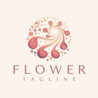 moderno Flor pétala floral círculo logotipo Projeto branding vetor