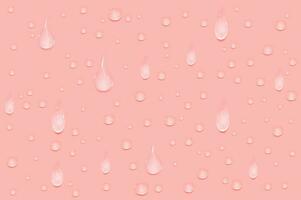 líquido Rosa molhado gotas do gel ou colágeno derramado poças do Cosmético sérum ou água. volta limpar \ limpo amostra do essência loção ou geléia para pele cuidado.beleza fundo com óleo gotas. vetor