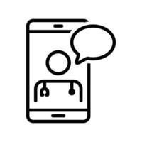 telemedicina Smartphone, tele remédio Móvel apps ícone e logotipo projeto, conectados tratamento, saúde e médico elementos, digital saúde Cuidado, conectados paciente Verifica acima, Informática dispositivos, telefones vetor