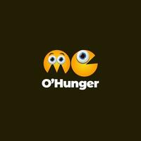 Comida fome vetor logotipo