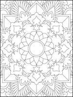 mandala. crianças coloração Páginas. mandala coloração Páginas. adultos coloração Páginas. coloração página vetor