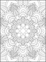 mandala. crianças coloração Páginas. mandala coloração Páginas. adultos coloração Páginas. coloração página vetor