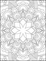 mandala. crianças coloração Páginas. mandala coloração Páginas. adultos coloração Páginas. coloração página vetor