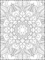 mandala. crianças coloração Páginas. mandala coloração Páginas. adultos coloração Páginas. coloração página vetor