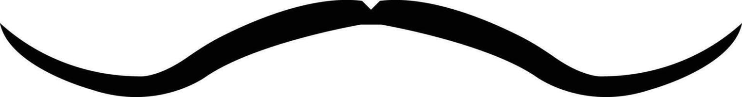 bigode. Preto silhueta do adulto homem bigodes. símbolo do pai dia. vetor ilustração. bigode para homens face