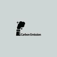 co2 emissão logotipo vetor