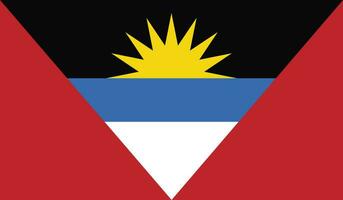 bandeira de antigua e barbuda vetor