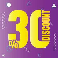 30 por cento desconto acordo placa ícone, 30 por cento especial oferta desconto vetor, 30 por cento venda preço redução oferta projeto, Sexta-feira compras venda desconto percentagem ícone Projeto vetor