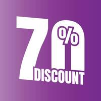 70 por cento desconto acordo placa ícone, 70 por cento especial oferta desconto vetor, 70 por cento venda preço redução oferta projeto, Sexta-feira compras venda desconto percentagem ícone Projeto vetor