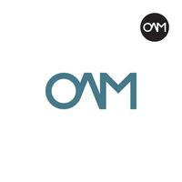 carta oam monograma logotipo Projeto vetor
