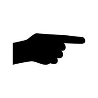 mão símbolo ícone vetor. mão ilustração placa. símbolo mostrando de a mão placa. vetor