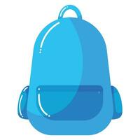 desenho animado mochila para escola. vetor ilustração